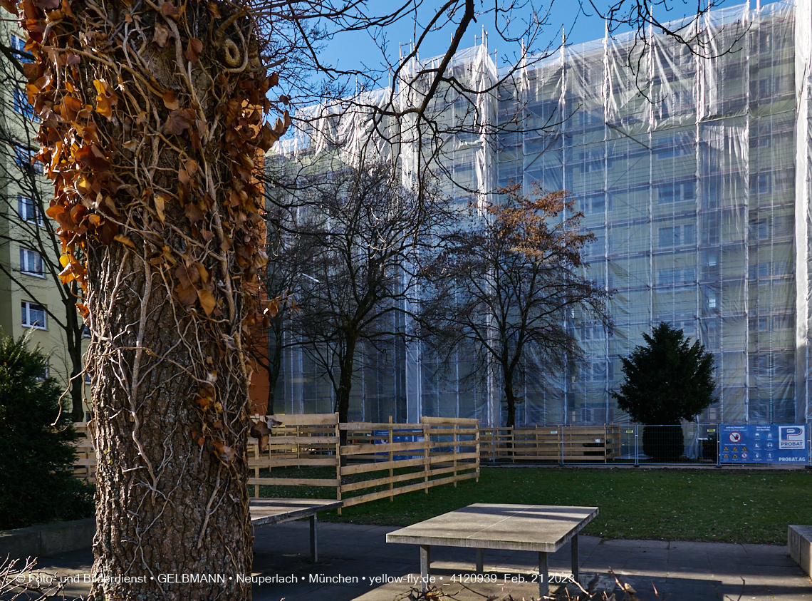 21.02.2023 -  Mega-Sanierung in der Kurt-Eisner-Straße in Neuperlach